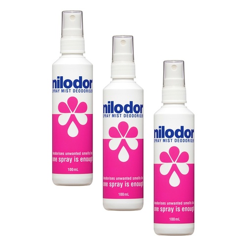 Nilodor Deodoriser Pump Spray 100mL Pack of 3