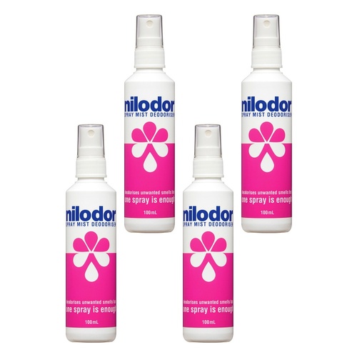 Nilodor Deodoriser Pump Spray 100mL Pack of 4