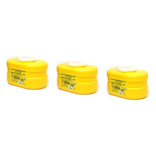 Sharps Waste Container 3.1L Pack of 3