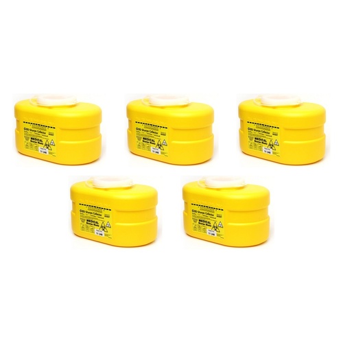 Sharps Waste Container 3.1L Pack of 5