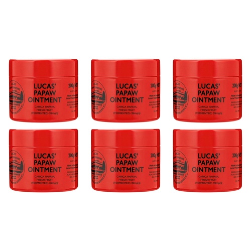 Lucas' Papaw Ointment 200g Pack of 6