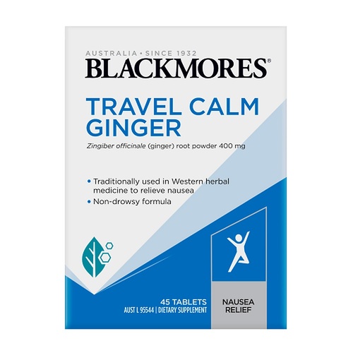Blackmores Travel Calm Ginger 45 Tablets