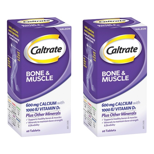 Caltrate Bone & Muscle 60 Tablets Pack of 2