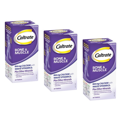 Caltrate Bone & Muscle 60 Tablets Pack of 3