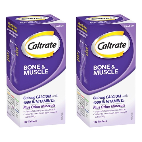 Caltrate Bone & Muscle 100 Tablets Pack of 2