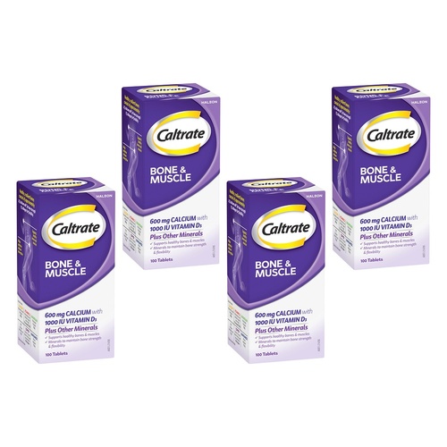 Caltrate Bone & Muscle 100 Tablets Pack of 4