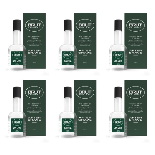 Brut Original After Shave Lotion, 100mL x 6 Bundle of 6
