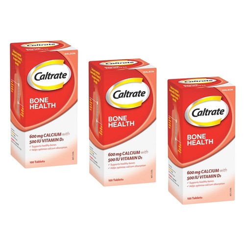 Caltrate Bone Health 100 Tablets Pack of 3