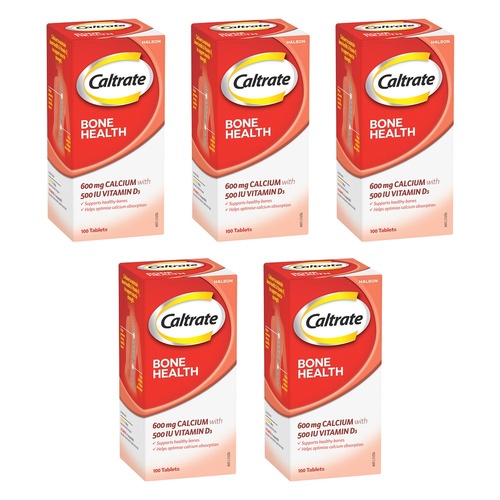Caltrate Bone Health 100 Tablets Pack of 5