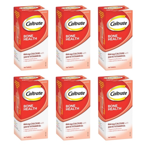 Caltrate Bone Health 100 Tablets Pack of 6