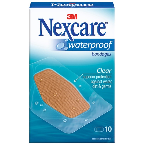 Nexcare Waterproof Strips Large 10 Pack