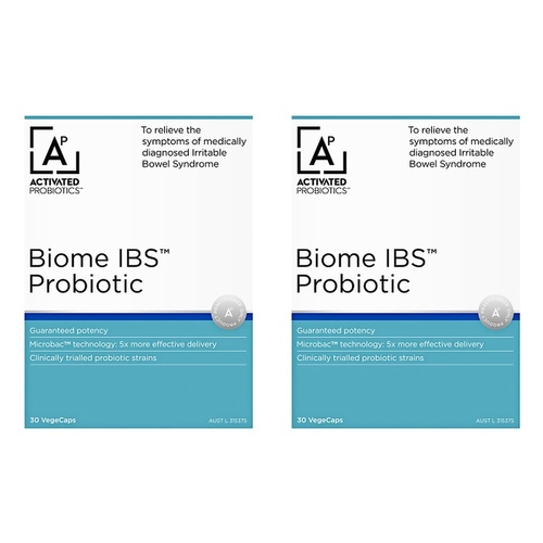 Activated Probiotics Biome IBS Probiotic 30 Capsules Pack of 2