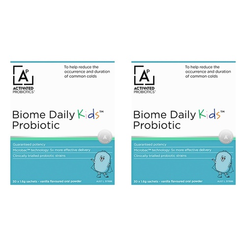 Activated Probiotics Biome Daily Kids Probiotic 30 Sachets Pack of 2