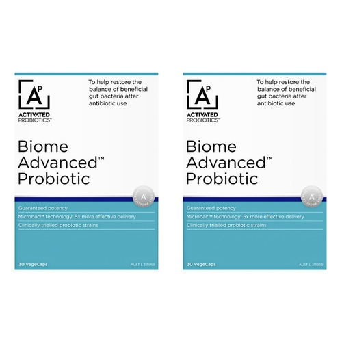 Activated Probiotics Biome Advanced Probiotic 30 Capsules Pack of 2