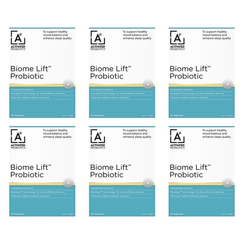 Activated Probiotics Biome Lift Probiotic 30 Capsules Pack of 6