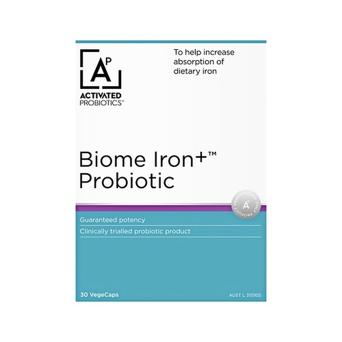 Activated Probiotics Biome Iron+ Probiotic 30 Capsules
