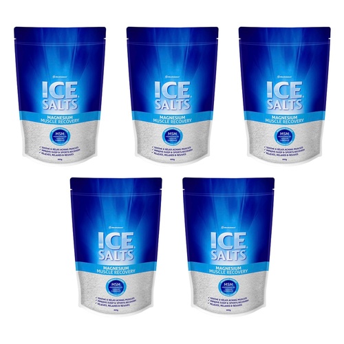 Ice Salts Magnesium Muscle Recovery 800g Pack of 5