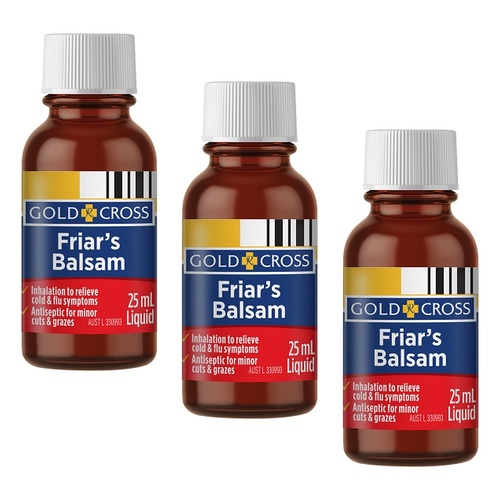 Goldx Friars Balsam 25mL Pack of 3