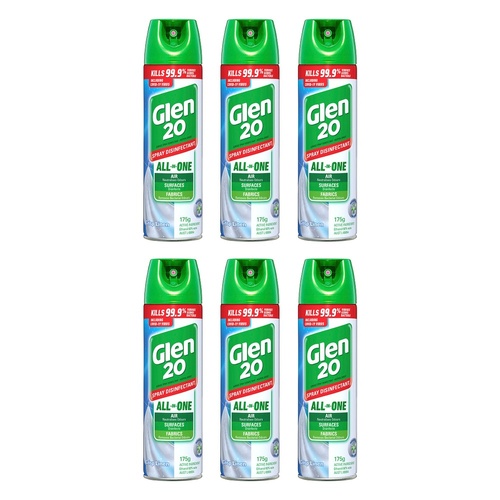 Glen 20 Disinfectant Crisp Linen Scent 175g x 12 Bundle of 6