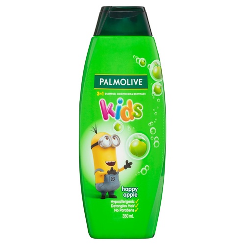 Palmolive Kids Happy Apple 3-in-1 Shampoo, Conditioner & Body Wash 350mL
