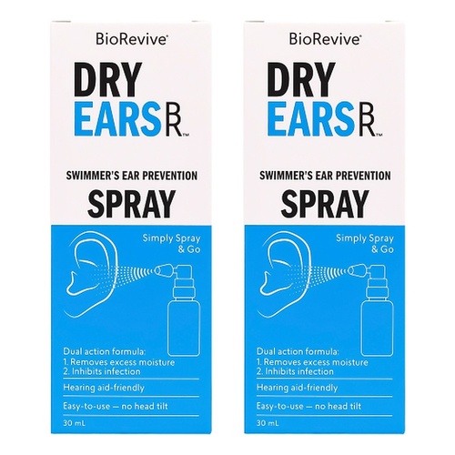 BioRevive Dry Ears Swimmers Ear Prevention Spray 30mL Pack of 2