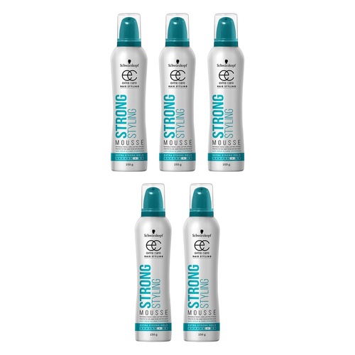 Schwarzkopf Extra Care Strong Styling Mousse Extra Strong Hold 150g Pack of 5