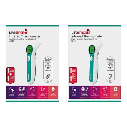 LifeSmart Infrared Thermometer Pack of 2