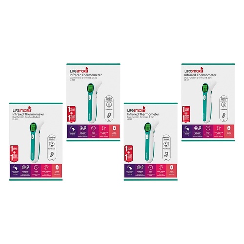 LifeSmart Infrared Thermometer Pack of 4