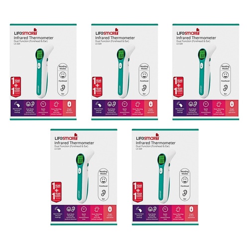 LifeSmart Infrared Thermometer Pack of 5