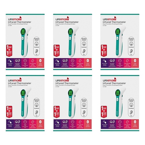 LifeSmart Infrared Thermometer Pack of 6
