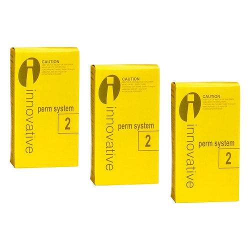 Innovative Perm System 2 for Coloured & Porous Hair 125mL Pack of 3