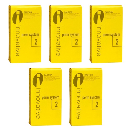 Innovative Perm System 2 for Coloured & Porous Hair 125mL Pack of 5