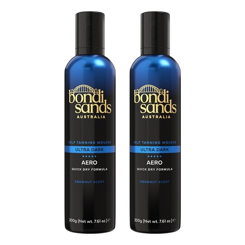 Bondi Sands Aero Ultra Dark Self Tanning Mousse 200g Pack of 2