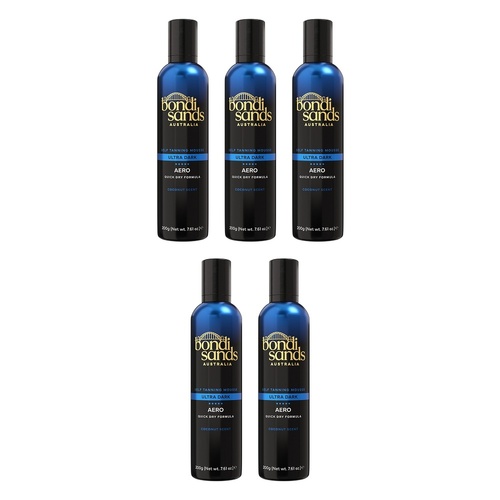 Bondi Sands Aero Ultra Dark Self Tanning Mousse 200g Pack of 5