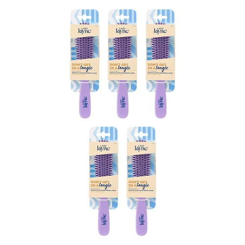 Lady Jayne Smooth and Knotless Detangling Brush Large x 3 Bundle of 5