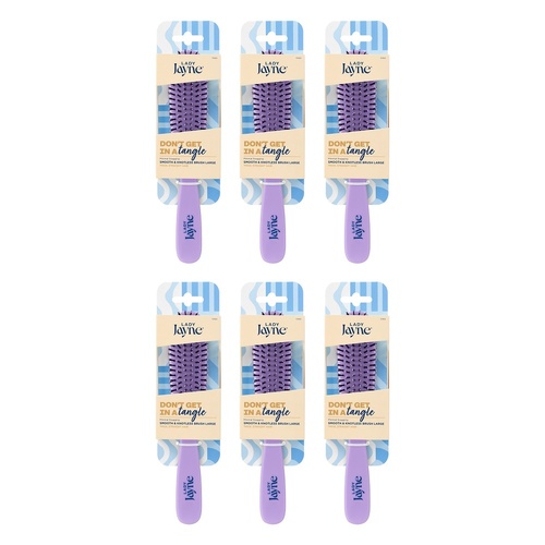 Lady Jayne Smooth and Knotless Detangling Brush Large x 3 Bundle of 6
