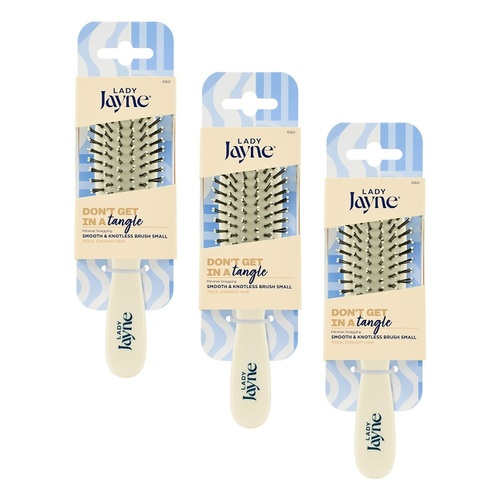 Lady Jayne Smooth and Knotless Detangling Brush Small Pack of 3