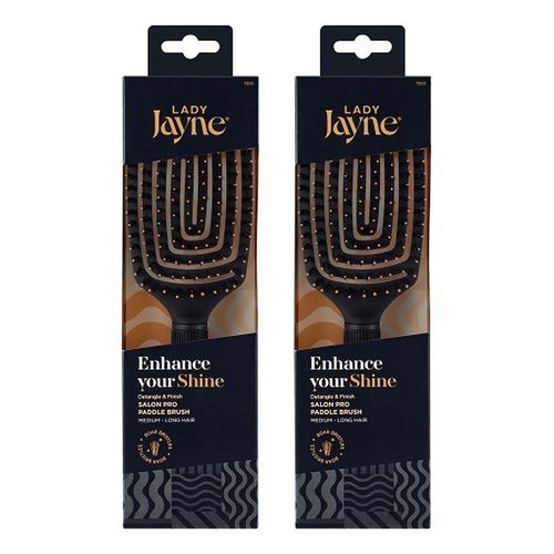 Lady Jayne Boar Bristle Detangling Paddle Brush x 3 Bundle of 2