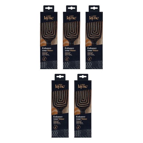 Lady Jayne Boar Bristle Detangling Paddle Brush x 3 Bundle of 5