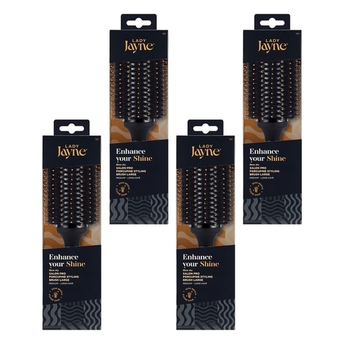 Lady Jayne Large Porcupine Radial Brush x 3 Bundle of 4