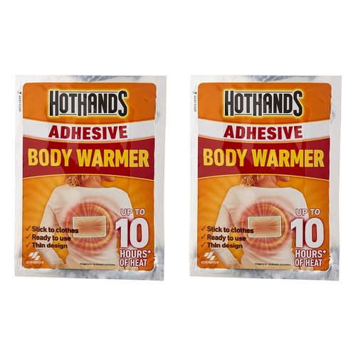 Hot Hands Adhesive Body Warmer Patch x 30 Bundle of 2