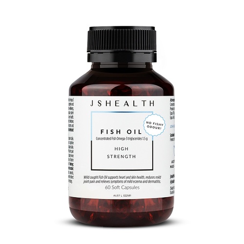 JSHealth Fish Oil+ Triple Strength 60 Capsules