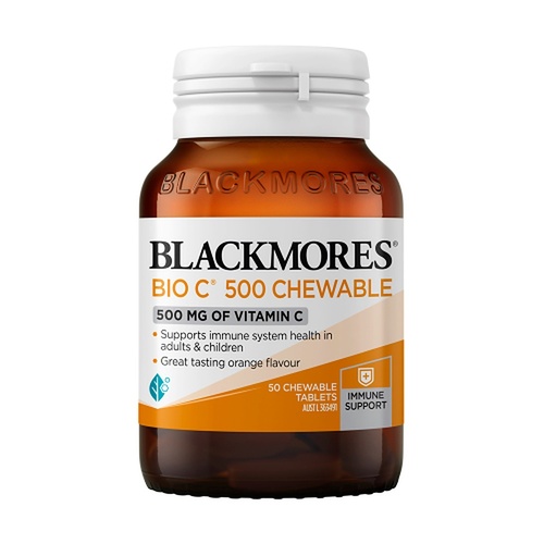 Blackmores Bio C 500 Chewable 50 Tablets