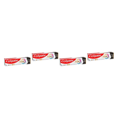 Colgate Total Active Prevention+ Deep Clean with Charcoal Toothpaste Pack of 4