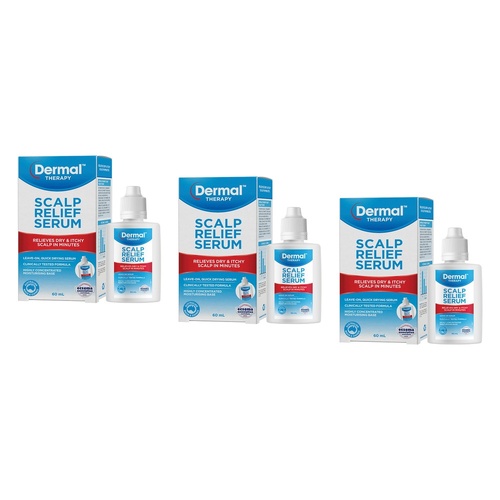 Dermal Therapy Scalp Relief Serum 60mL Pack of 3
