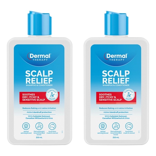 Dermal Therapy Scalp Relief Shampoo & Conditioner 210mL Pack of 2
