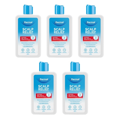 Dermal Therapy Scalp Relief Shampoo & Conditioner 210mL Pack of 5