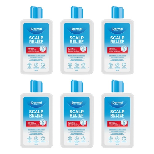 Dermal Therapy Scalp Relief Shampoo & Conditioner 210mL Pack of 6