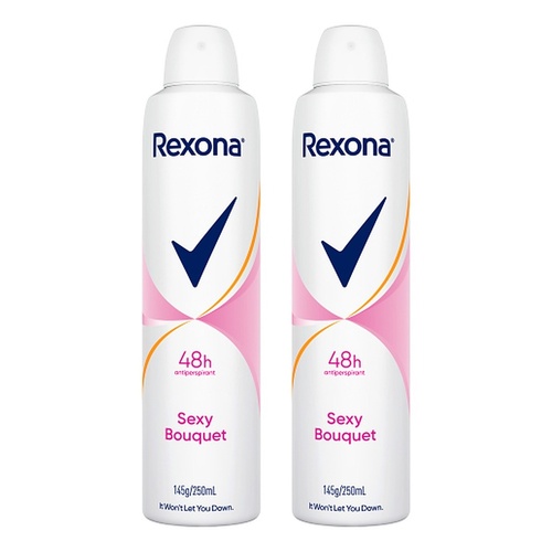 Rexona Antiperspirant Aerosol Deodorant Sexy Bouquet 250mL Pack of 2