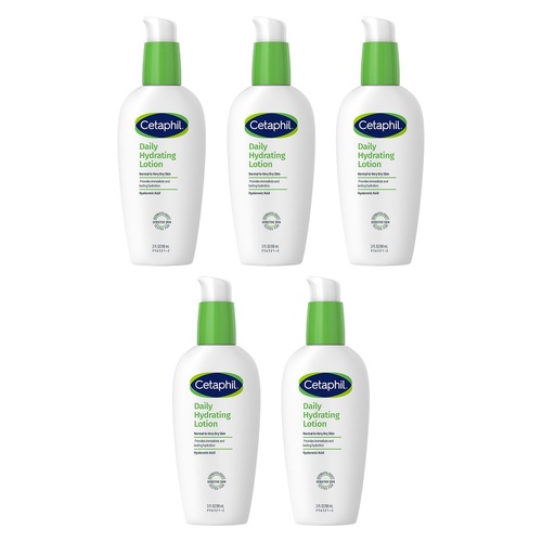 Cetaphil Daily Hydrating Lotion with Hyaluronic Acid 88mL Pack of 5